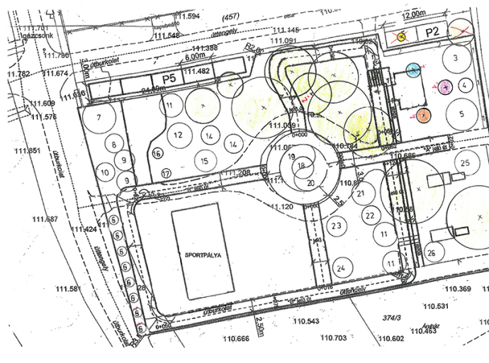 Tájékoztató köztéri pihenőpark kialakításáról